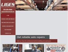 Tablet Screenshot of ligeautosalvageandrepair.com